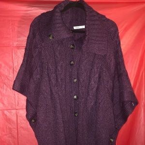 Old Navy purple knit shawl. Xl